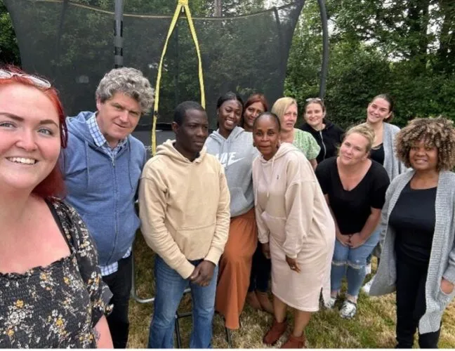 Group photo with Inclusive Support residents in Colchester - Maven Healthcare