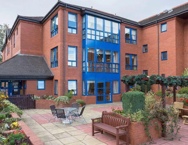 The outside of the Clarence Court care home building in Glasgow, Scotland - Maven Healthcare