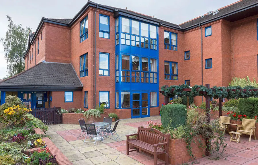 The outside of the Clarence Court care home building in Glasgow, Scotland - Maven Healthcare