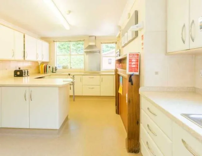 The kitchen area at Hunters Lodge care home, Lutterworth - Maven Healthcare