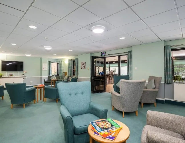 Comfortable lounge at Eastwood Care Home in Giffnock, Glasgow